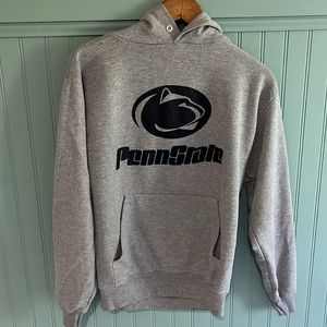 Penn State Nittany Lions Jerzees Hooded Gray Sweatshirt Size Small